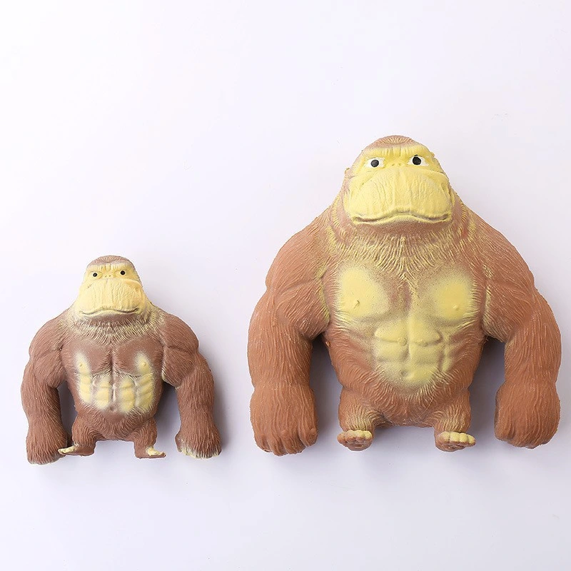 Custom Squeeze Anti-Stress Toy Stress Relief Fidget Toys TPR Stretch Deformation Funny Gorilla Monkey