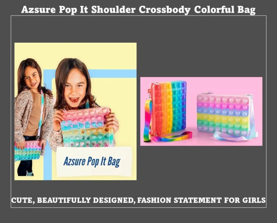 Women Bag Large Fidget Pop It Shoulder Crossbody Bag School Supplies Gift for Kids and Girls Handbags
