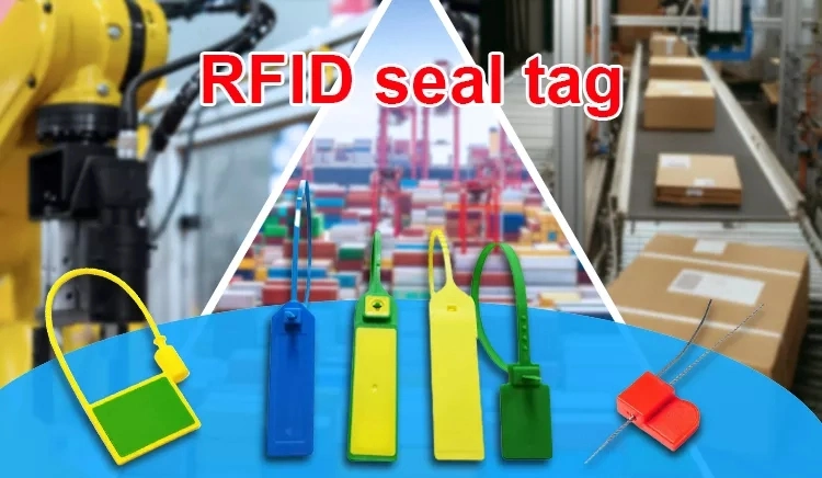 Loop Type RFID E-Seal NFC Electric Seal Label with Laser Logo Stainless Steel Wire