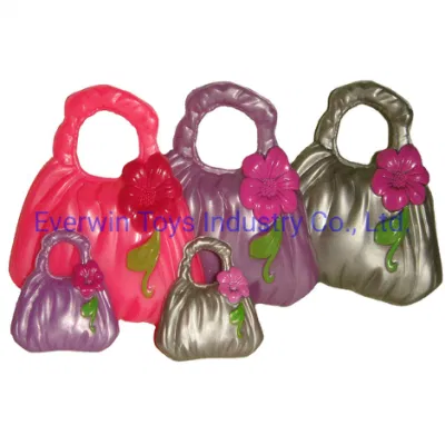 Doll Accessory Plastic Toy Bags Painting Dolls Handbag in Different Size